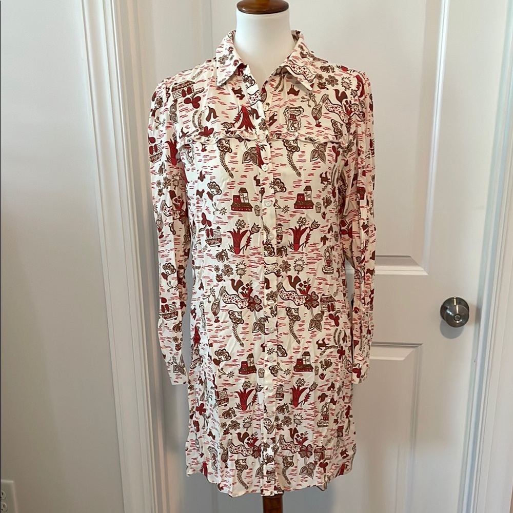 NWT Modcloth Western style shirt dress